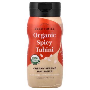Seed + Mill - Tahini Picante Orgânico Molho Picante de Gergelim Cremoso 310 g