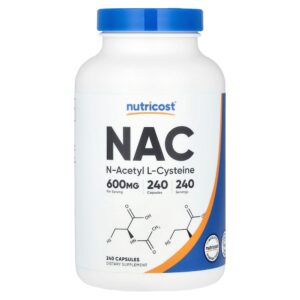 8-451.jpg Nutricost - NAC 600 mg 240 Cápsulas