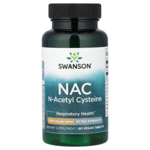 Swanson Vitamins - NAC 1000 mg 60 Comprimidos Veganos