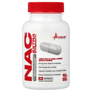 Metabolic Nutrition - NAC 30 Cápsulas (650 mg por Cápsula)