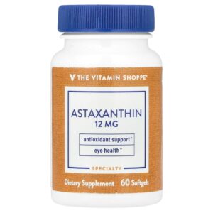 The Vitamin Shoppe - Astaxantina 12 mg 60 Cápsulas Softgel