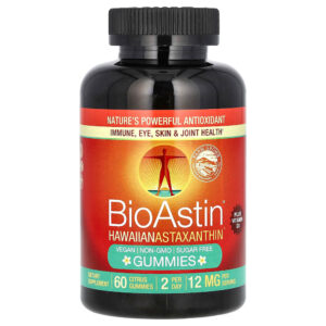 Nutrex Hawaii - BioAstin Gomas de Astaxantina Havaiana Cítricos 60 Gomas