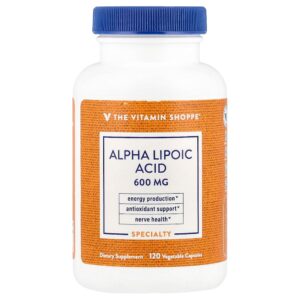 The Vitamin Shoppe - Ácido Tióctico 600 mg 120 Cápsulas Vegetais