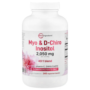 Micro Ingredients - Myo & D-Chiro Inositol 240 Cápsulas Vegetarianas