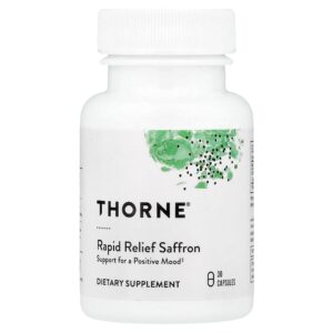 Thorne - Açafrão para Alívio Rápido 30 Cápsulas (30 mg por Cápsula)