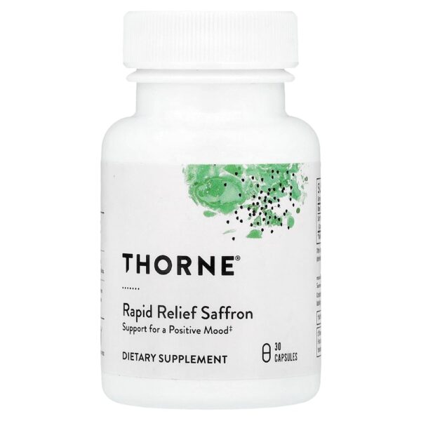 8-48.jpg Thorne - Açafrão para Alívio Rápido 30 Cápsulas (30 mg por Cápsula)