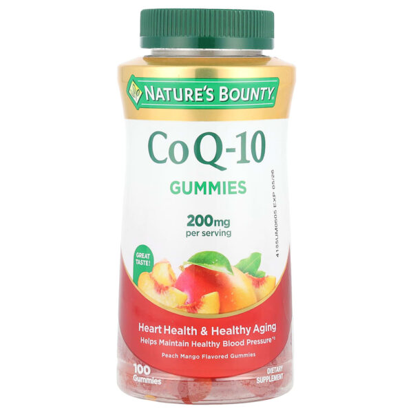 Nature's Bounty - Gomas CoQ-10 Pêssego e Manga 100 Gomas (100 mg por Goma)