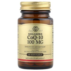 Solgar - Megasorb CoQ-10 100 mg 30 Cápsulas Softgel