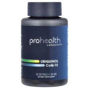 ProHealth Longevity - Ubiquinol CoQ-10 100 mg 60 Cápsulas Softgel