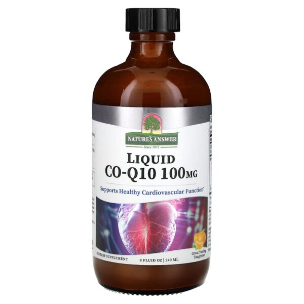 8-498.jpg Nature's Answer - Co-Q10 Líquida Tangerina 100 mg 240 ml