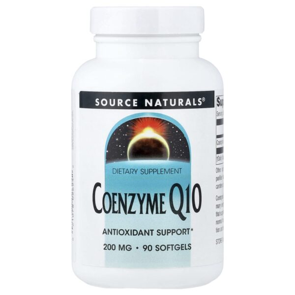 8-503.jpg Source Naturals - Coenzima Q10 200 mg 90 Cápsulas Softgel