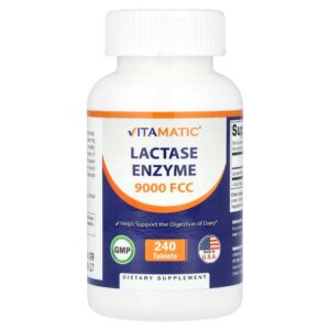 Vitamatic - Enzima Lactase 9.000 FCC 240 Comprimidos
