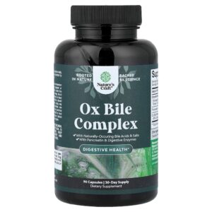 Nature's Craft - Complexo de Bile de Boi 90 Cápsulas