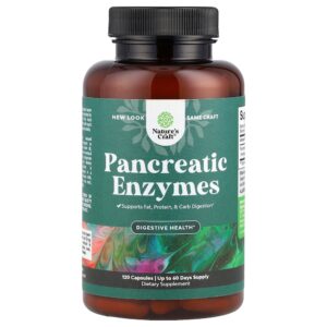 Nature's Craft - Enzimas Pancreáticas 120 Cápsulas (325 mg por Cápsula)