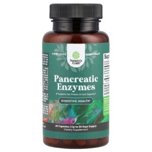 Nature's Craft - Enzimas Pancreáticas 60 Cápsulas (325 mg por Cápsula)