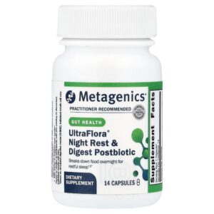 Metagenics - Pós-biótico Noturno e Digestivo UltraFlora 14 Cápsulas