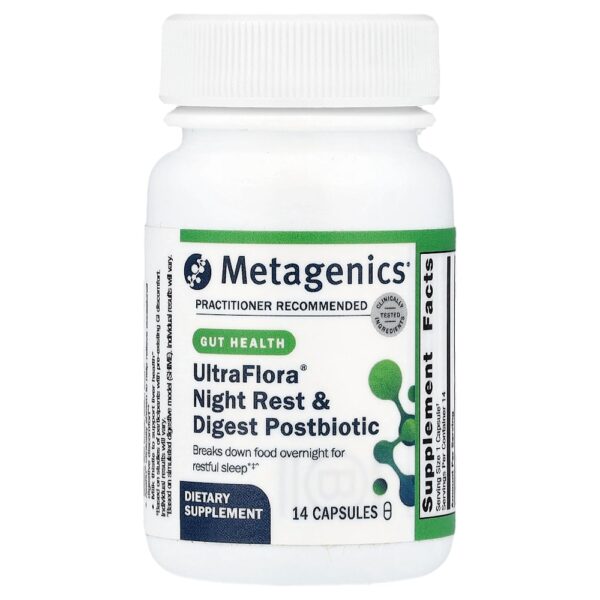 Metagenics - Pós-biótico Noturno e Digestivo UltraFlora 14 Cápsulas