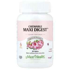 Maxi Health - Maxi Digest Mastigável Frutas Naturais 90 Comprimidos