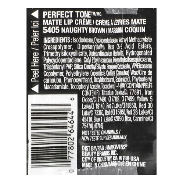 Black Radiance - Perfect Tone Creme para Lábios Matte 5405 Marrom Marrom 5 ml