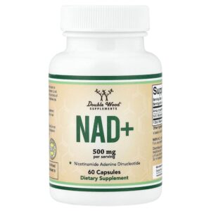 Double Wood Supplements - NAD+ 60 Cápsulas (250 mg por Cápsula)