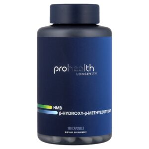 ProHealth Longevity - HMB B-Hydroxy-B-Methylbutyrate 180 Cápsulas