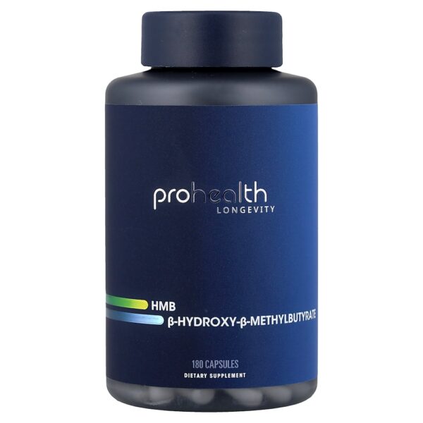 ProHealth Longevity - HMB B-Hydroxy-B-Methylbutyrate 180 Cápsulas