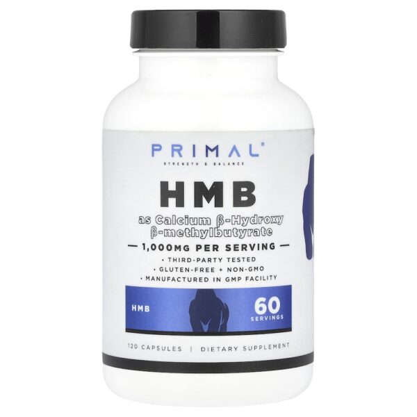 PrePrimal - HMB 120 Cápsulas (500 mg por Cápsula)