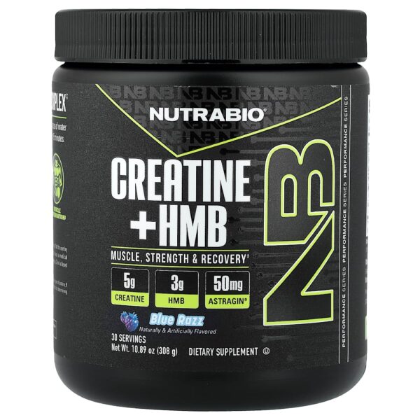 8-579.jpg Nutrabio Labs - Creatina + HMB Blue Razz 308 g