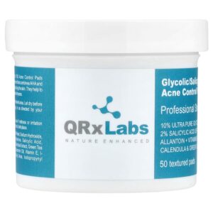 QRxLabs - Discos de Controle da Acne com Ácido Glicólico/Ácido Salicílico 10/2 50 Discos Texturizados