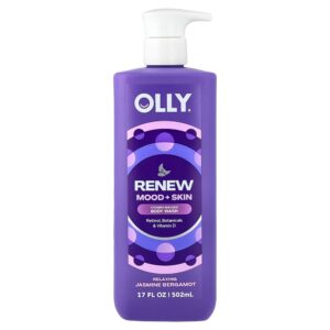 OLLY - Renew Sabonete Líquido com Infusão de Vitaminas Bergamota e Jasmim Relaxantes 500 ml