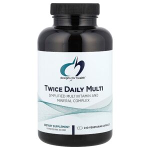 Designs For Health - Multivitamínico Duas Vezes ao Dia 240 Cápsulas Vegetarianas