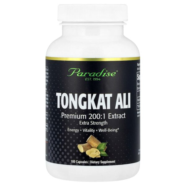 Paradise Herbs - Tongkat Ali 180 Cápsulas (250 mg por Cápsula)