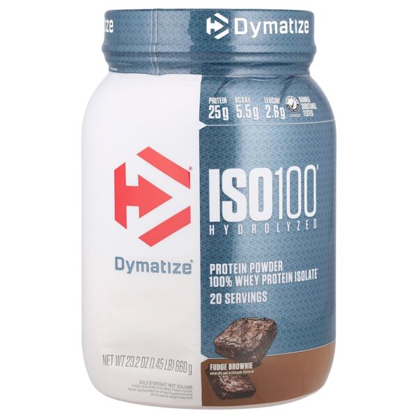 Dymatize - ISO100 Hidrolisado 100% de Isolado de Proteína Whey Brownie Fudge 660 g