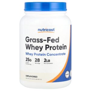 8-621.jpg Nutricost - Proteína Whey de Gado Criado no Pasto Sem Sabor 907 g