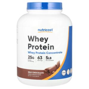 Nutricost - Concentrado de Proteína Whey Chocolate ao Leite 2.268 g