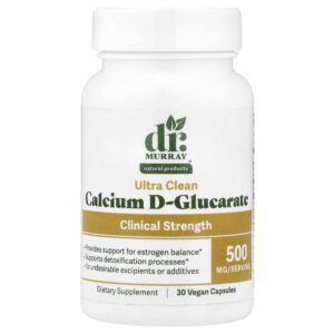 Dr. Murray's - D-Glucarato de Cálcio 500 mg 30 Cápsulas Veganas