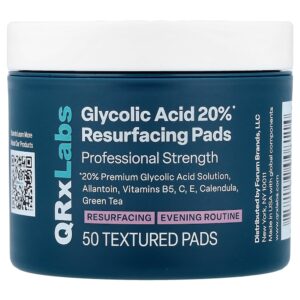QRxLabs - Esponjas Rejuvenescedoras com Ácido Glicólico a 20% 50 Unidades Texturizadas