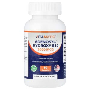 Vitamatic - Adenosil/Hidroxi B12 90 Cápsulas