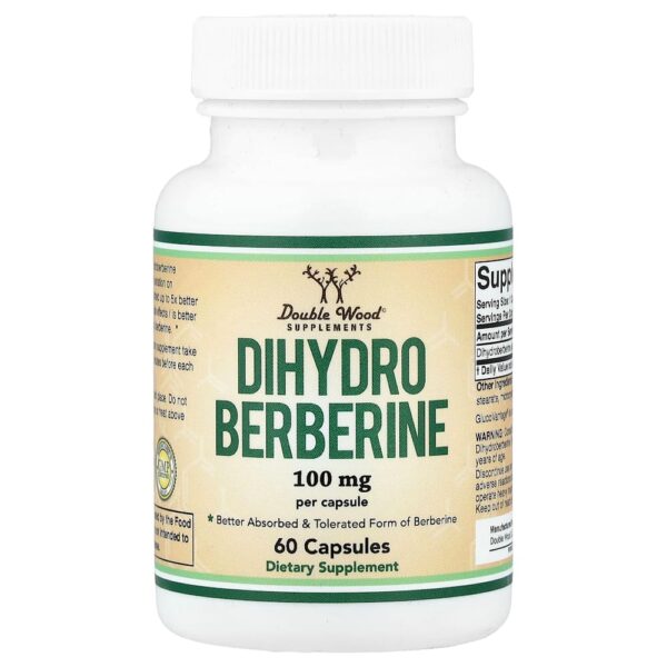 Double Wood Supplements - Dihidroberberina 100 mg 60 Cápsulas