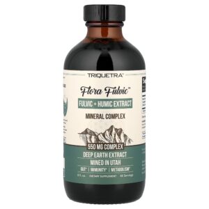 Triquetra Health - Flora Fulvic Complexo Mineral de Extrato Fúlvico + Húmico 8 fl oz