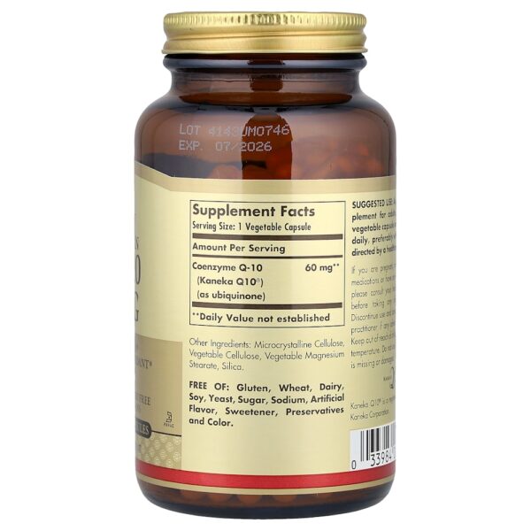 80-13.jpg Solgar - CoQ-10 Vegetariano 60 mg 180 Cápsulas Vegetarianas
