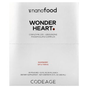 Codeage - Nanofood Wonder Heart Framboesa 30 Sachês 10 ml Cada