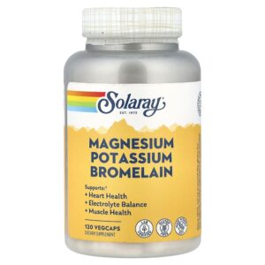 Solaray - Bromelina de Magnésio e Potássio 120 VegCaps
