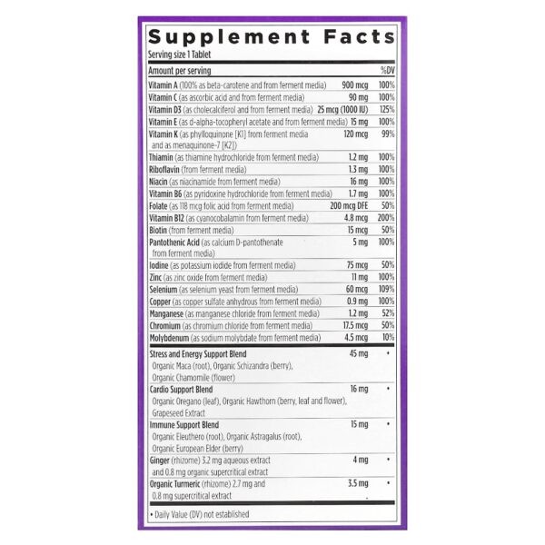 80-20.jpg New Chapter - One Daily Every Man's Multivitamínico 72 Comprimidos Vegetarianos