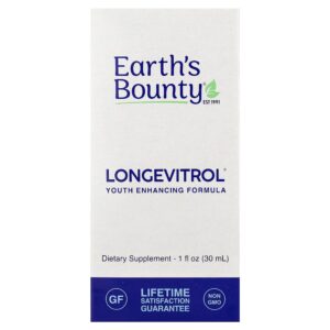 Earth's Bounty (Matrix Health) - Longevitrol Fórmula para Melhorar a Juventude 30 ml