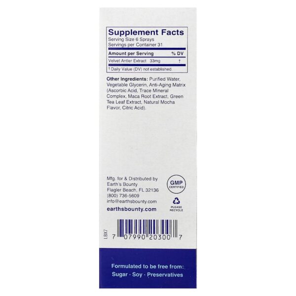 Earth's Bounty (Matrix Health) - Longevitrol Fórmula para Melhorar a Juventude 30 ml