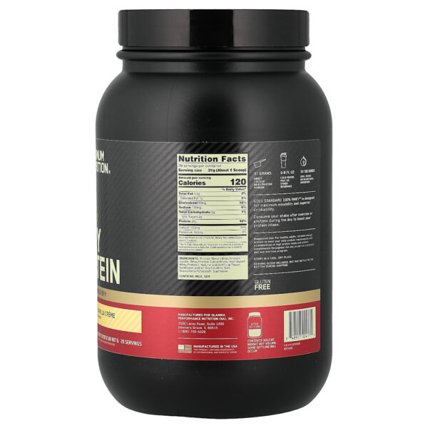 83-14.jpg Optimum Nutrition - Gold Standard 100% Whey Creme de Baunilha Francesa 907 g