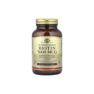 8326e07b16df4010a503b24e8487aac8-ba264xiq4h.jpg Biotina 5000mcg 100 Cápsulas Vegetais - Solgar