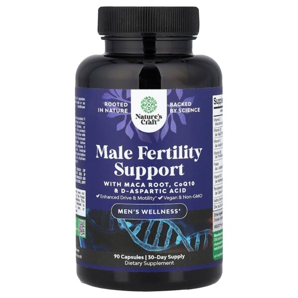 Nature's Craft - Men's Wellness Suporte à Fertilidade Masculina 90 Cápsulas