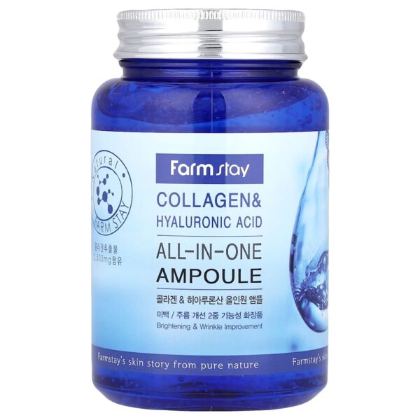 Farmstay - Colágeno e Ácido Hialurônico Ampola Completa 250 ml